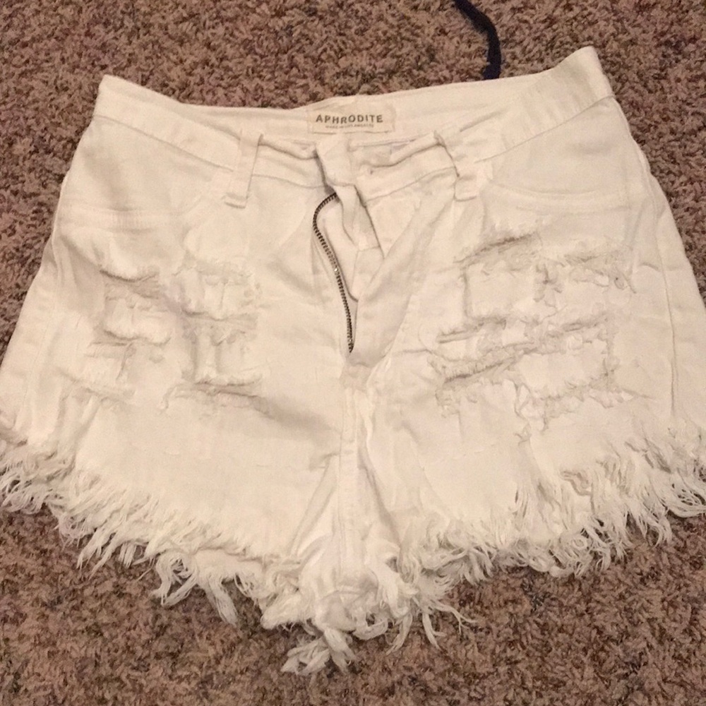 High waisted stretchy festival shorts